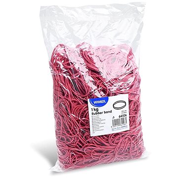 

Wimex Gumičky průměr 6 cm/šíře 1 mm/1 kg - červené