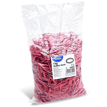 

Wimex Gumičky průměr 10 cm/šíře 5 mm/1 kg - červené