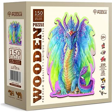 

WOODEN CITY Dřevěné puzzle Majestátní drak 150 dílků