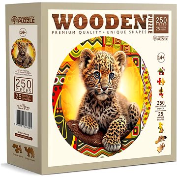 

WOODEN CITY Dřevěné puzzle Malý roztomilý leopard 250 dílků