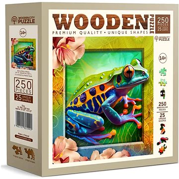 

WOODEN CITY Dřevěné puzzle Barevná žabka 250 dílků