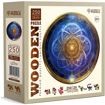 

WOODEN CITY Dřevěné puzzle Modrý zvěrokruh 250 dílků
