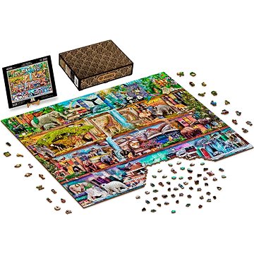 

WOODEN CITY Dřevěné puzzle Úžasné království zvířat 4000 dílků