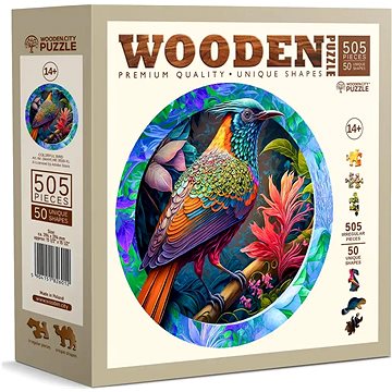 

WOODEN CITY Dřevěné puzzle Pestrobarevný pták 505 dílků