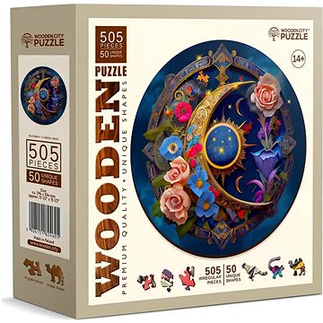 

WOODEN CITY Dřevěné puzzle Květinový Měsíc 505 dílků