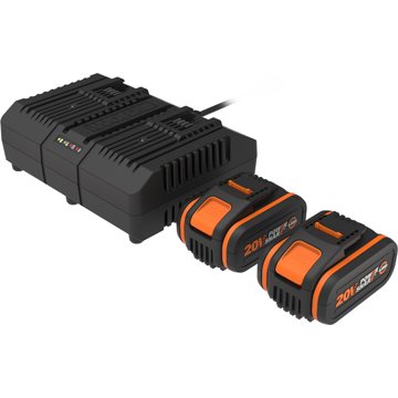 

WORX WA3611 2 × AKU 4 Ah/ Duální nabíječka 2 A