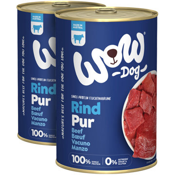 

WOW konzerva PUR Hovězí monoprotein 2 × 400 g