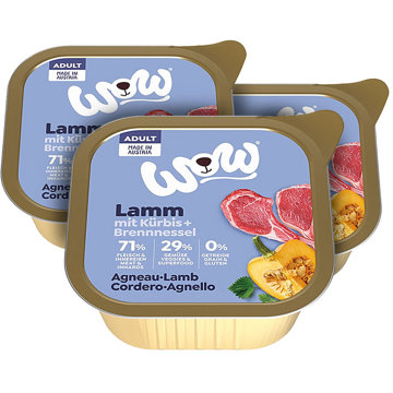 

WOW paštika Jehněčí s dýní Adult 3 × 150 g