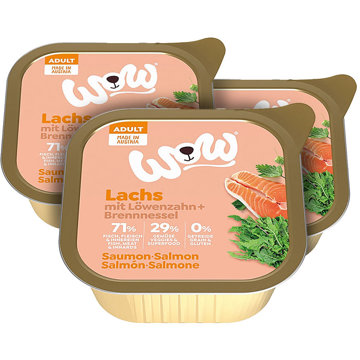 

WOW paštika Losos s rajčaty Adult 3 × 150 g