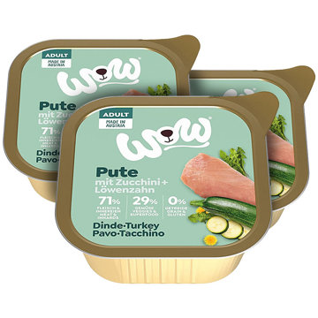 

WOW paštika Krocan s cuketou Adult 3 × 150 g