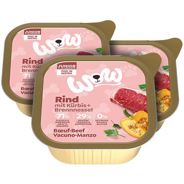 

WOW paštika Hovězí s dýní Junior 3 × 150 g