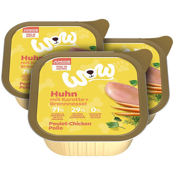 

WOW paštika Kuřecí s karotkou Junior 3 × 150 g