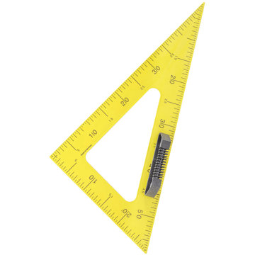 WISSNER tabulový trojúhelník 60°, 60 cm, žlutý