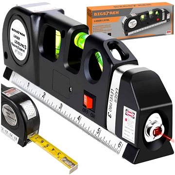 

Bigstren 21747 Laserová vodováha LevelPro3 se zabudovaným metrem 250 cm
