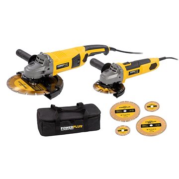 

POWERPLUS Sada úhlových brusek POWX06250