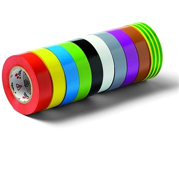 

Schüller Eh'klar 10 ks elektroizolačních pásek VOLT, 10 barev, 15 mm × 10 m
