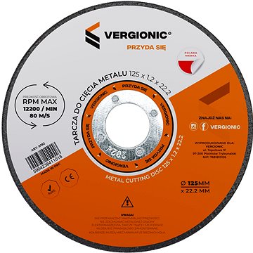 

Vergionic 0192 Řezný kotouč na kov 125 mm, 5 ks