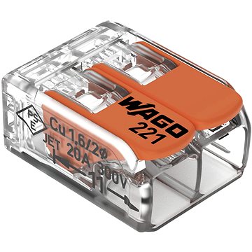 

Ideal Box Svorky Wago 221-412 2 × 4 s páčkou 100 ks