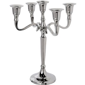 

ATMOSPHERA Kovový svícen stříbrný, 22 cm