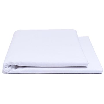 

4sleep Bavlněné bílé prostěradlo bez gumy 100% BA 140 × 240 cm