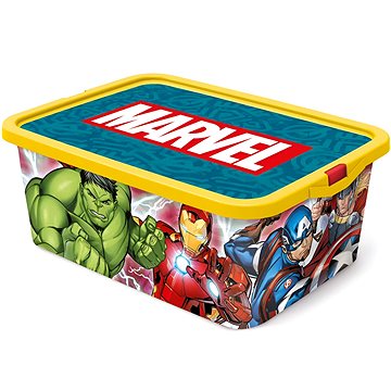 

MARVEL Plastový úložný box na hračky s víkem Avengers