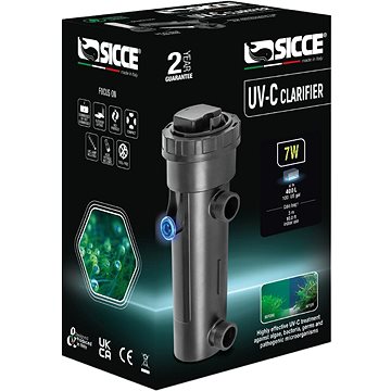 

SICCE UV-C Clarifier 7 W/ 3 m UV-lampa na ničení řas, bakterií a parazitů