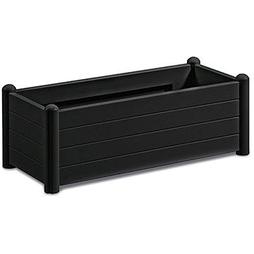 

STEFANPLAST Vyvýšený záhon - dekorativní, antracit, 100 × 43 × 35 cm, 80 l