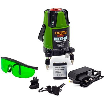 

Procraft Laser zelený liniový, křížový samonivelační LE-5D