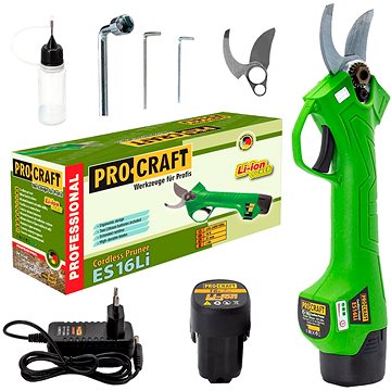 

PROCRAFT Nůžky na větve AKU ES16Li, 25 mm (1x2 Ah)