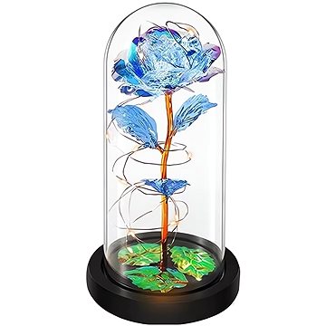 

Verk 26108 LED růže ve skleněné váze modrá