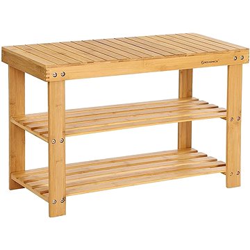 

SONGMICS Bambusový botník 3 police přírodní 70 × 45 cm