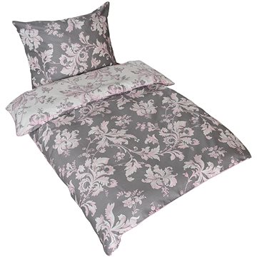 

Dommio Saténové povlečení Issimo Rosy 140 × 200 / 70 × 90 cm