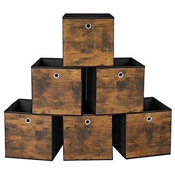 

SONGMICS Úložné látkové boxy do kallaxu, industriální 30 × 30 × 30 cm