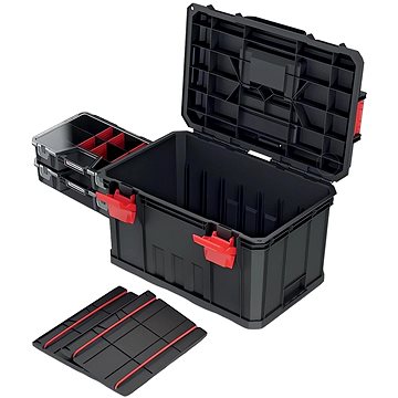 

Prosperplast Kufr na nářadí s 2 přepážkami a organizéry 53 × 35,5 × 31 cm