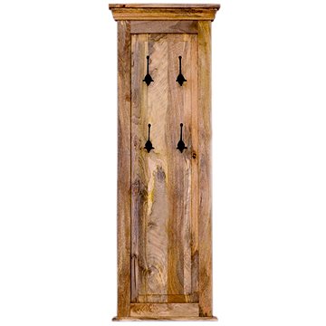 

LAKŠMI Věšák Guru se 4 háčky 50 × 140 × 2,5 cm z masivu mango