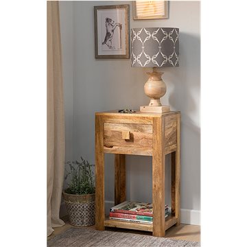 

LAKŠMI odkládací stolek Hina 50 × 80 × 35 cm z mangového dřeva - Mango Natural