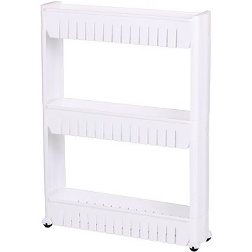 

DOCHTMANN Regál do koupelny – úzký, bílý, plast, 54 × 72 × 12 cm