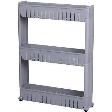 

DOCHTMANN Regál do koupelny – úzký, šedý, plast, 54 × 72 × 12 cm