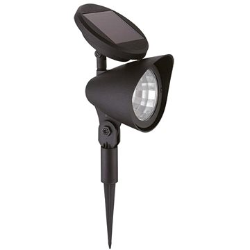 

Entac Zahradní solární reflektor 29 cm, zapichovací, černý, bílé světlo