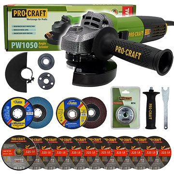 

PROCRAFT Úlhlová bruska elektrická 125 mm PW1050