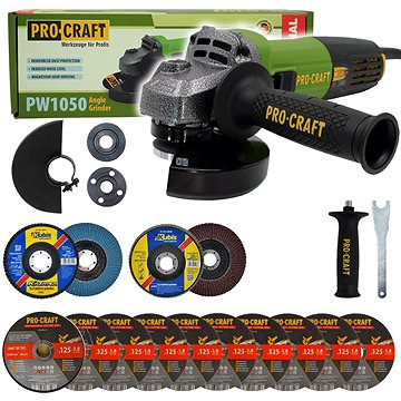 

PROCRAFT Úhlová bruska elektrická 125 mm PW1050
