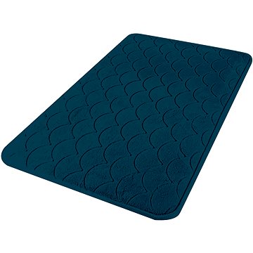 

DOCHTMANN Koupelnová předložka 50 × 120 cm obdélník modrá motiv vlny