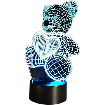 

APT Vícebarevná dekorativní LED lampa - medvídek