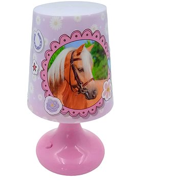 Excellent Stolní LED lampička fialková - Kůň
