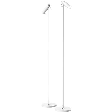 

IMMAX TIT LED podlahová, bílá se stříbrnými prvky, CCT
