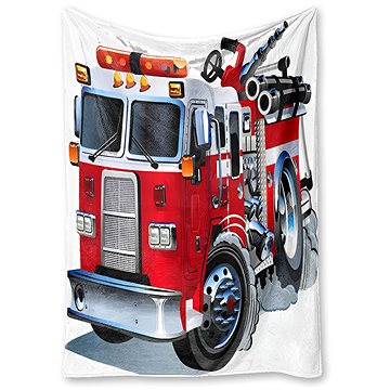 

Excellent Mikroplyšová hřejivá deka 130 × 150 cm Hasičské auto