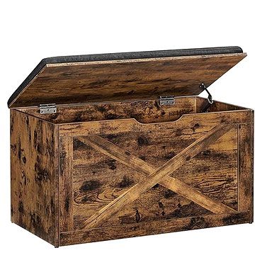 

Houseland Lavice s úložným prostorem Vasagle Rustic, hnědá