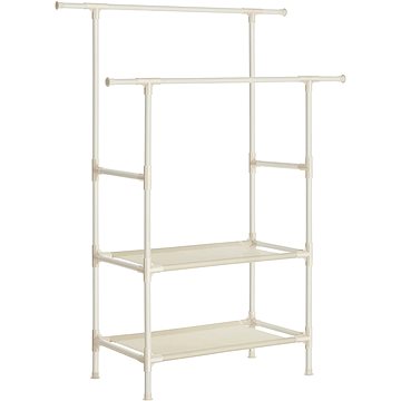 

Houseland Dvojitý šatní věšák Lucaro 171 cm, bílý