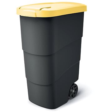 

Prosperplast Popelnice Wheeler 90 l antracit se žlutým víkem
