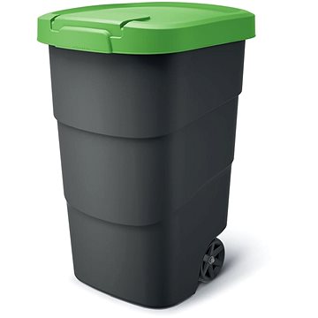 

Prosperplast Popelnice Wheeler 95 l antracit se zeleným víkem